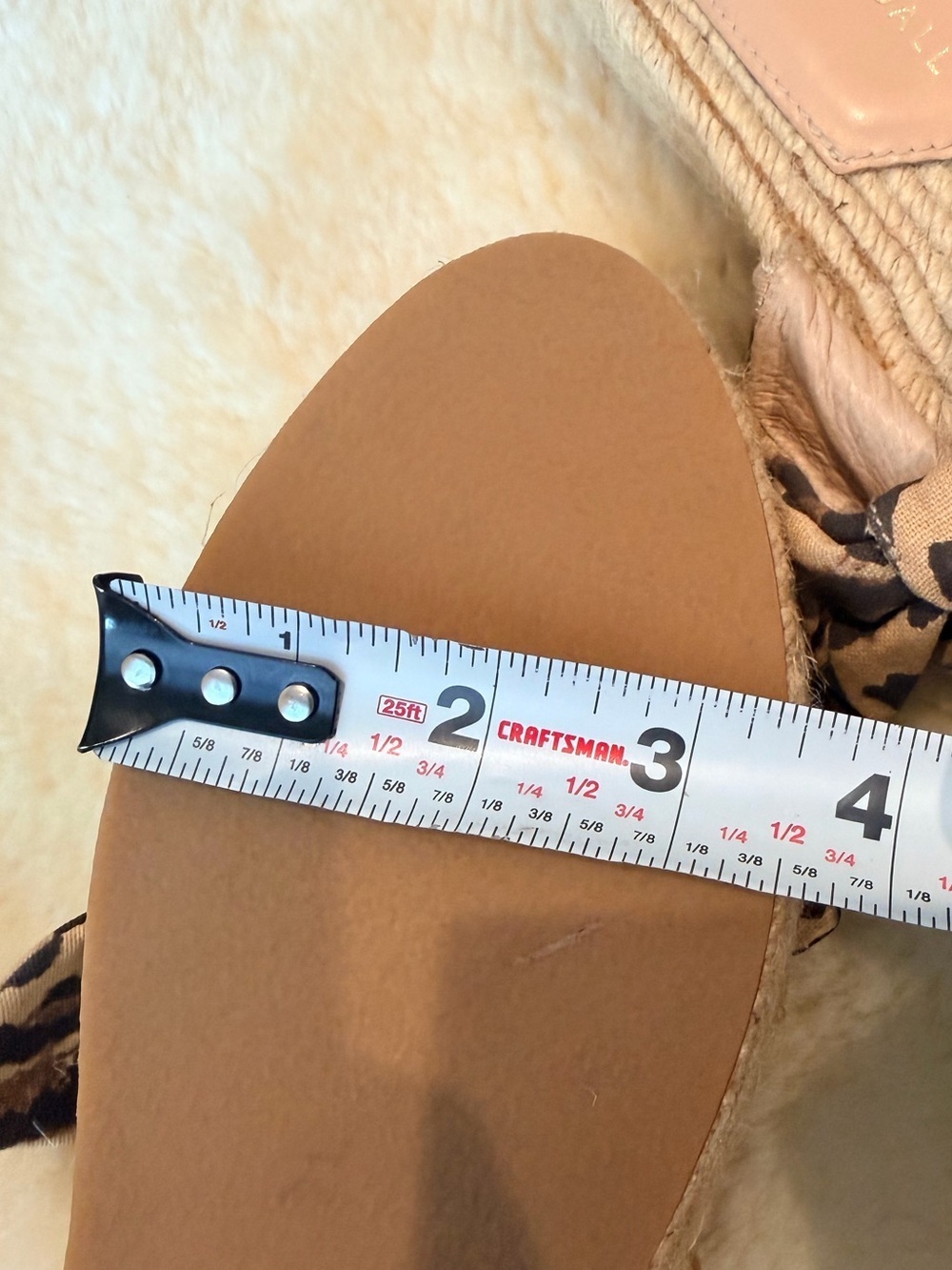 Loeffler Randall Leopard Print Bow Espadrille Slides - Tan & Brown - Picture 6 of 6